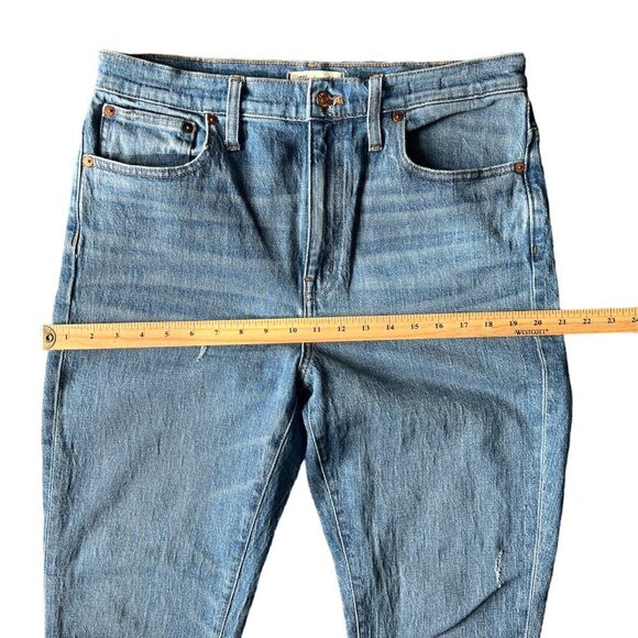 Madewell The High rise Slim Crop Boyjean Casual women’s blue jeans. size 30 - Picture 6 of 10